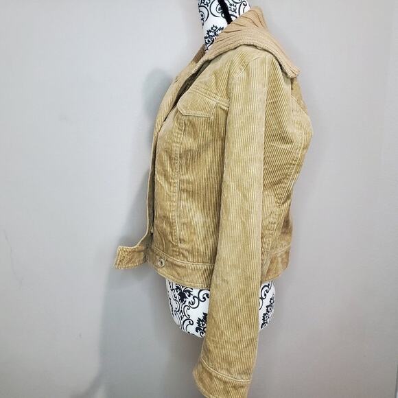 J Crew medium womens tan corduroy cropped jacket - Picture 5 of 12